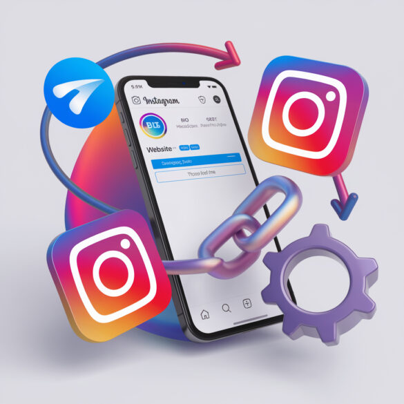 Как в Instagram добавить ссылку на Telegram