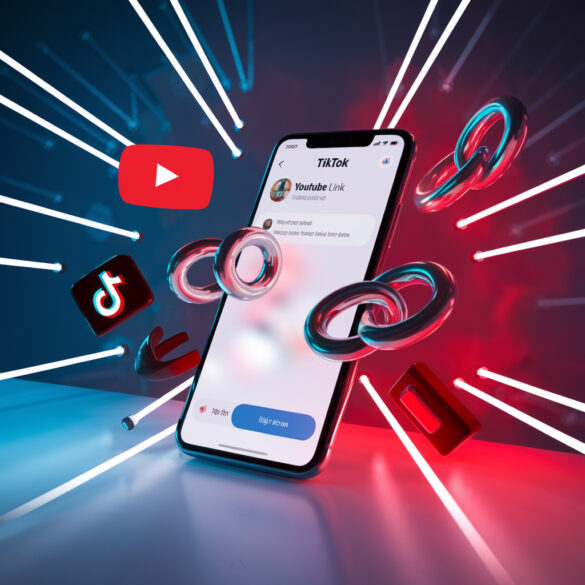 Как в ТикТок добавить ссылку на Ютуб