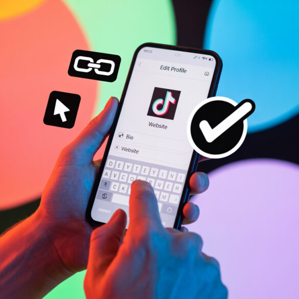Як в опис тік ток додати посилання?