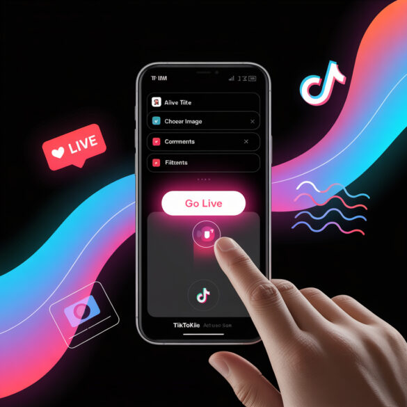 Как в TikTok запустить прямой эфир