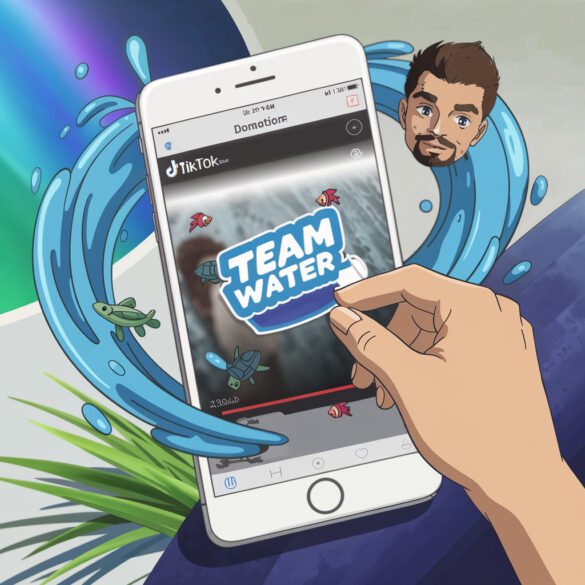 TikTok запускает стикер для пожертвований в поддержку инициативы MrBeast «Team Water»