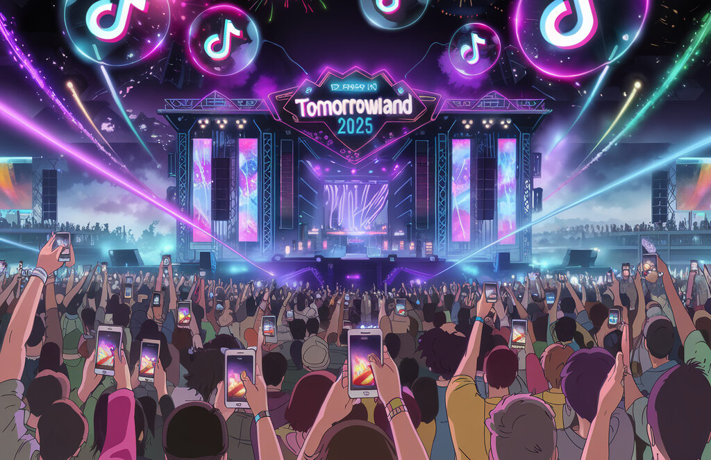 Тик Ток побил рекорд по количеству прямых трансляций с трансляцией Tomorrowland 2025