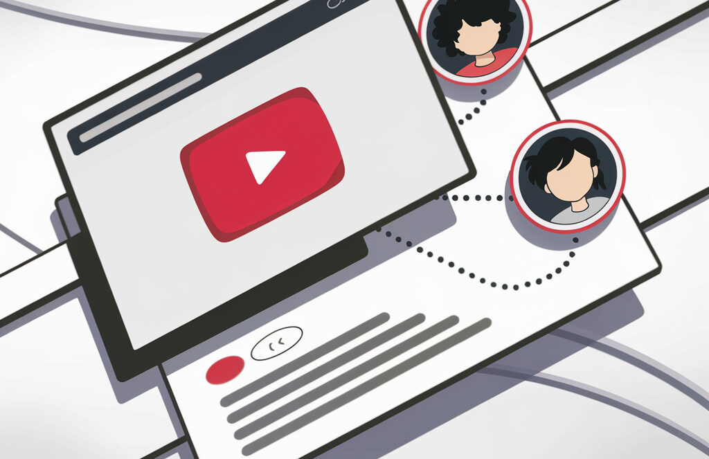 Ютуб экспериментирует с новым отображением соавторов в клипах