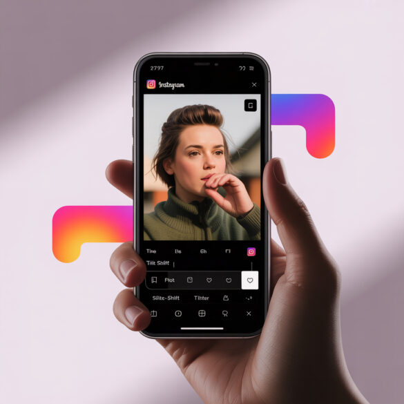 Как сделать размытую фотографию в Инстаграм