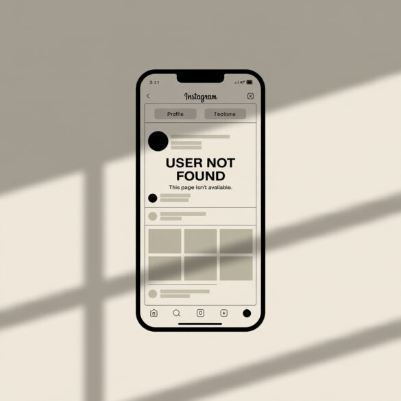 Как выглядит удаленная страница в Инстаграм