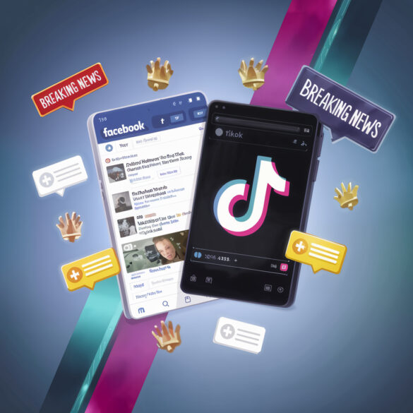 В отчете говорится, что Facebook и TikTok являются ключевыми источниками новостей