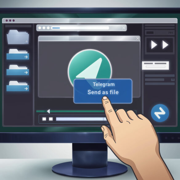 Как отправить видео файлом в телеграм на пк