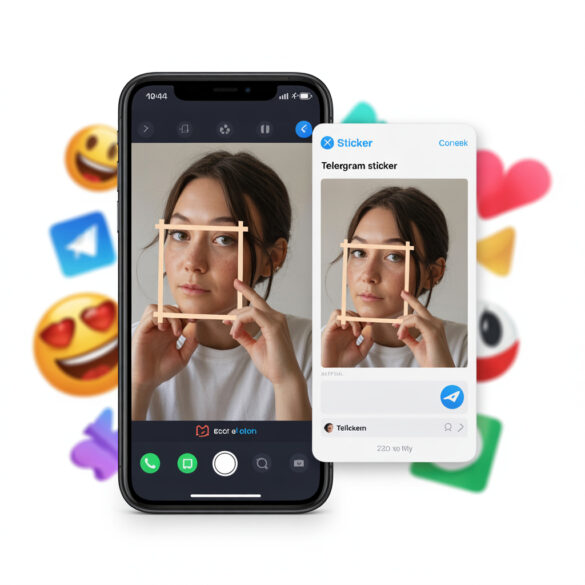 Как сделать стикер на айфоне из фото в телеграм