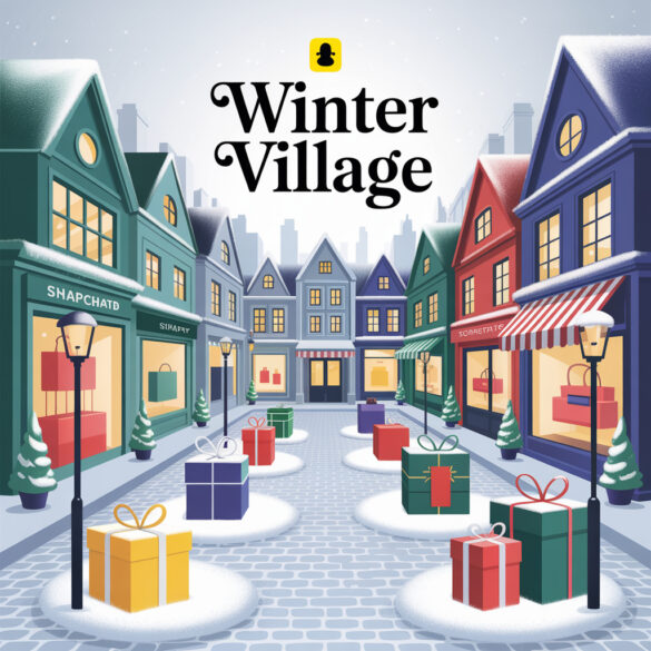 Snapchat запускает презентацию люксовых брендов «Зимняя деревня»