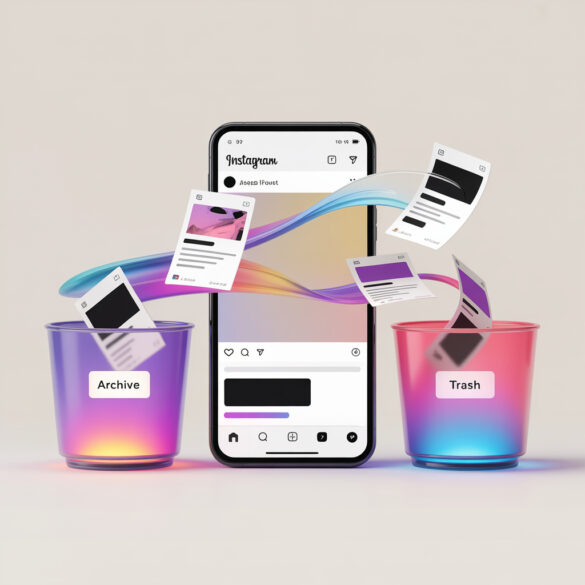 Где находится корзина и архив в Инстаграм